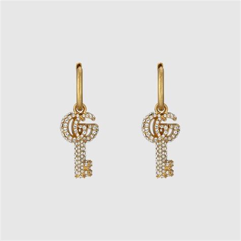 gucci key earrings|gucci orecchini earrings.